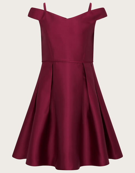 Bardot Duchess Twill Prom Dress Red, Red (RED), large