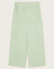 Boutique Embroidered Trousers, Green (GREEN), large