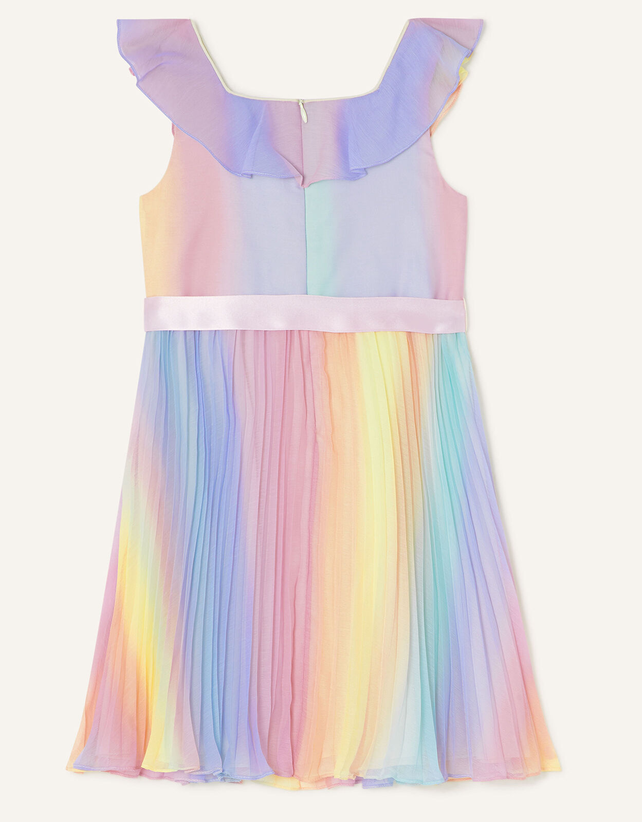 Rainbow Ombre Pleated Dress Multi