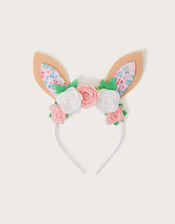 Flower Bunny Ears Headband, , large
