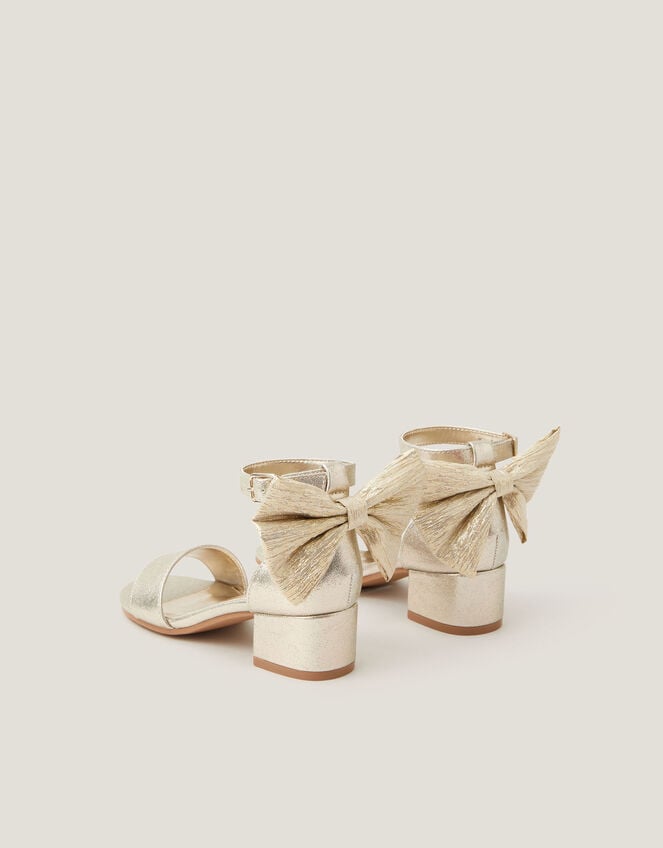 Two-Part Bow Heels, Gold (GOLD), large