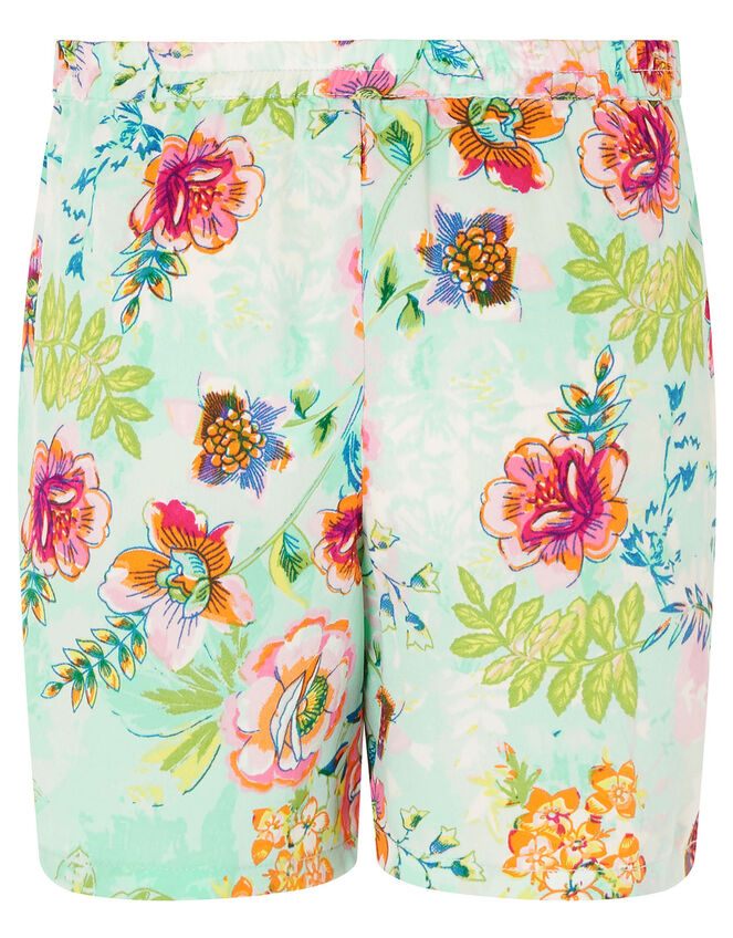 Bessie Floral Vest and Shorts Set, Blue (BLUE), large