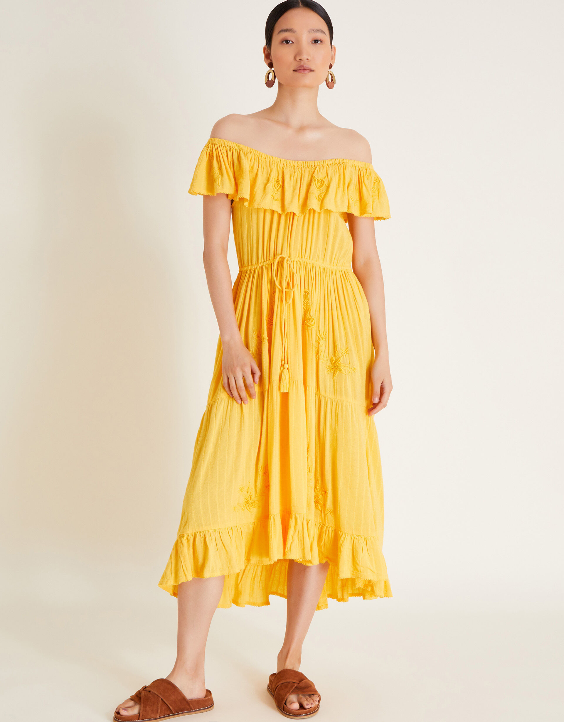 Monsoon yellow dress top