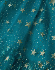 Tania Star Print Dress, Teal (TEAL), large