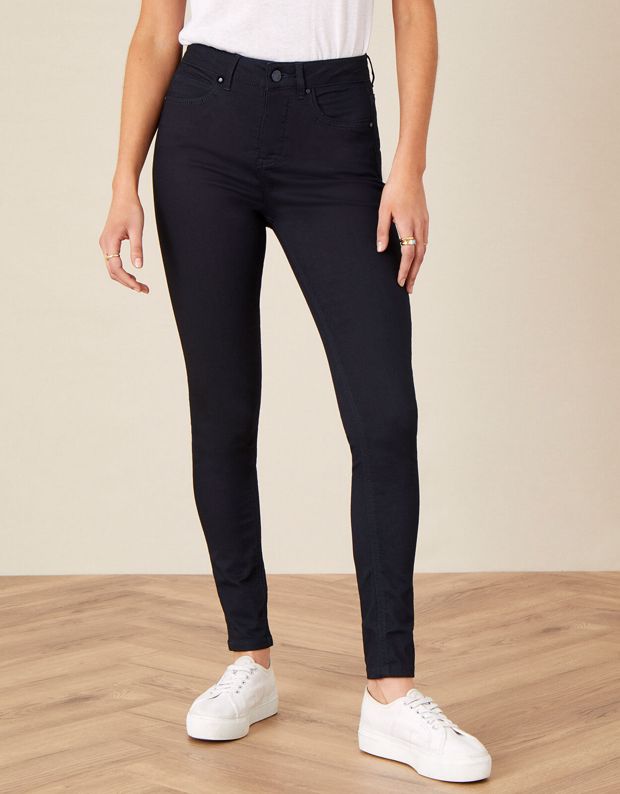 Nadine Short Length Jeans with Organic Cotton Blue Trousers