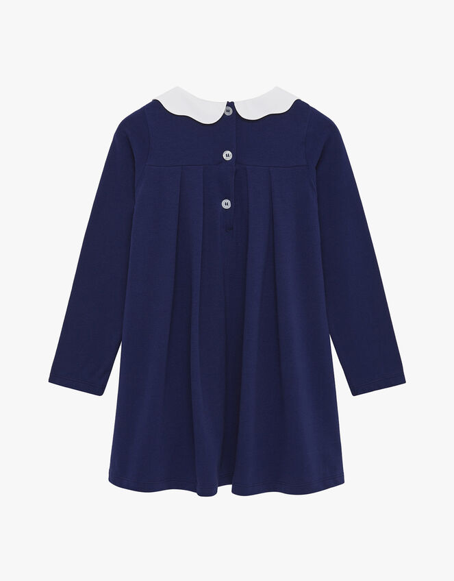 Trotters Anna Petal Collar Dress, Blue (NAVY), large