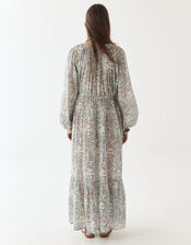 Maison Hotel Flora Long Sleeve Maxi Dress, Blue (BLUE), large