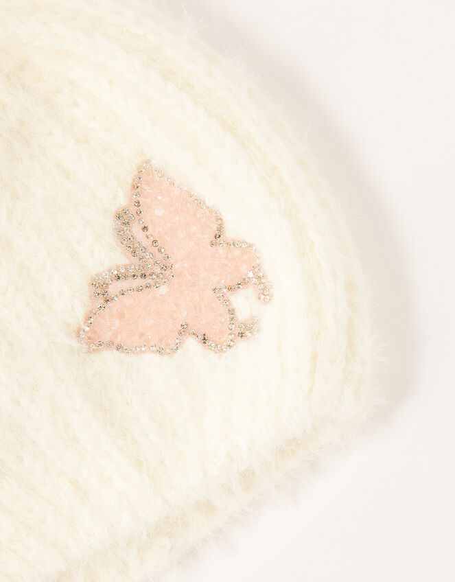 Dazzle Butterfly Beanie, Ivory (IVORY), large