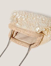 Saya Shell Embellished Clutch Bag, , large