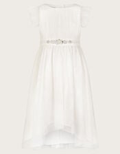 Penelope Belt Dress, Ivory (IVORY), large