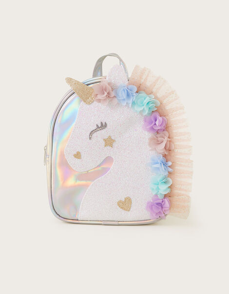 Una Unicorn Ruffle Backpack, , large