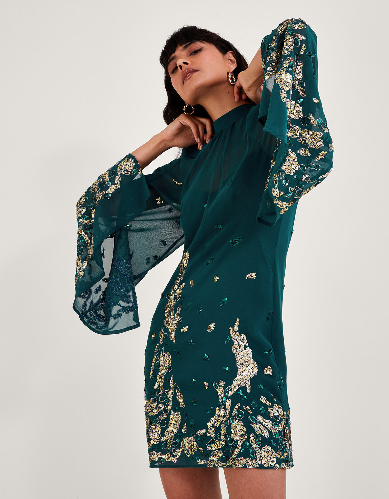 Embellished tunic on sale dress