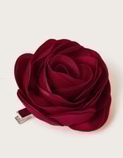Satin Rose Hair Clip, , large