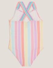 Stripe Pastel Swimsuit , Multi (MULTI), large