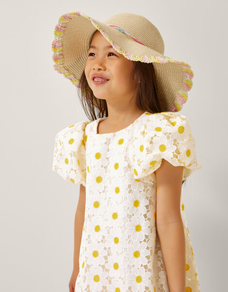 Pastel Sequin Floppy Sun Hat, Multi (MULTI), large