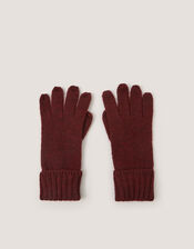 Aster Knitted Gloves, Red (BERRY), large