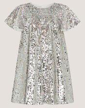 Rainbow Sequin Party Dress, Multi (MULTI), large