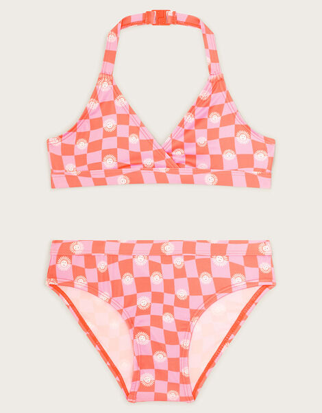 Check Bikini Set, Pink (PINK), large