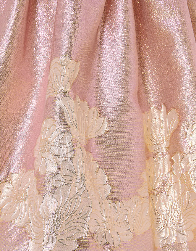 Ombre Border Jacquard Dress, Pink (PINK), large