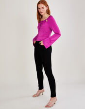 Plain Jersey Strappy Top, Pink (FUCHSIA), large