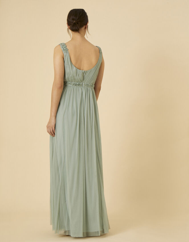 Brenda Embellished Maxi Dress, Green (SAGE), large