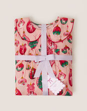 Christmas Bauble Print Long Pyjamas Set, Pink (PINK), large