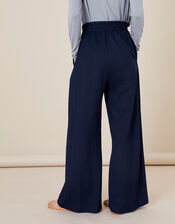 Wide-Leg Trousers, Blue (NAVY), large