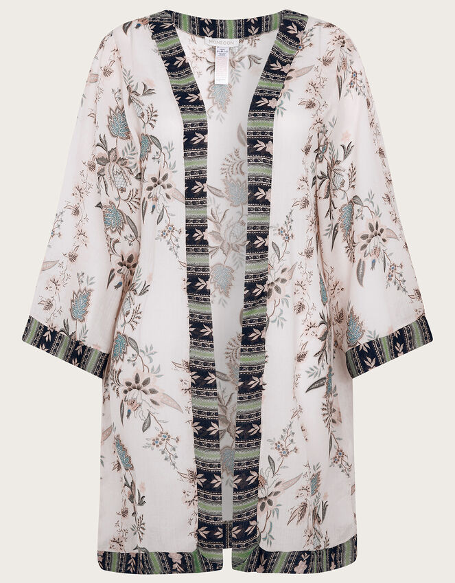 Chintz Border Print Cover Up in Recycled Polyester, , large
