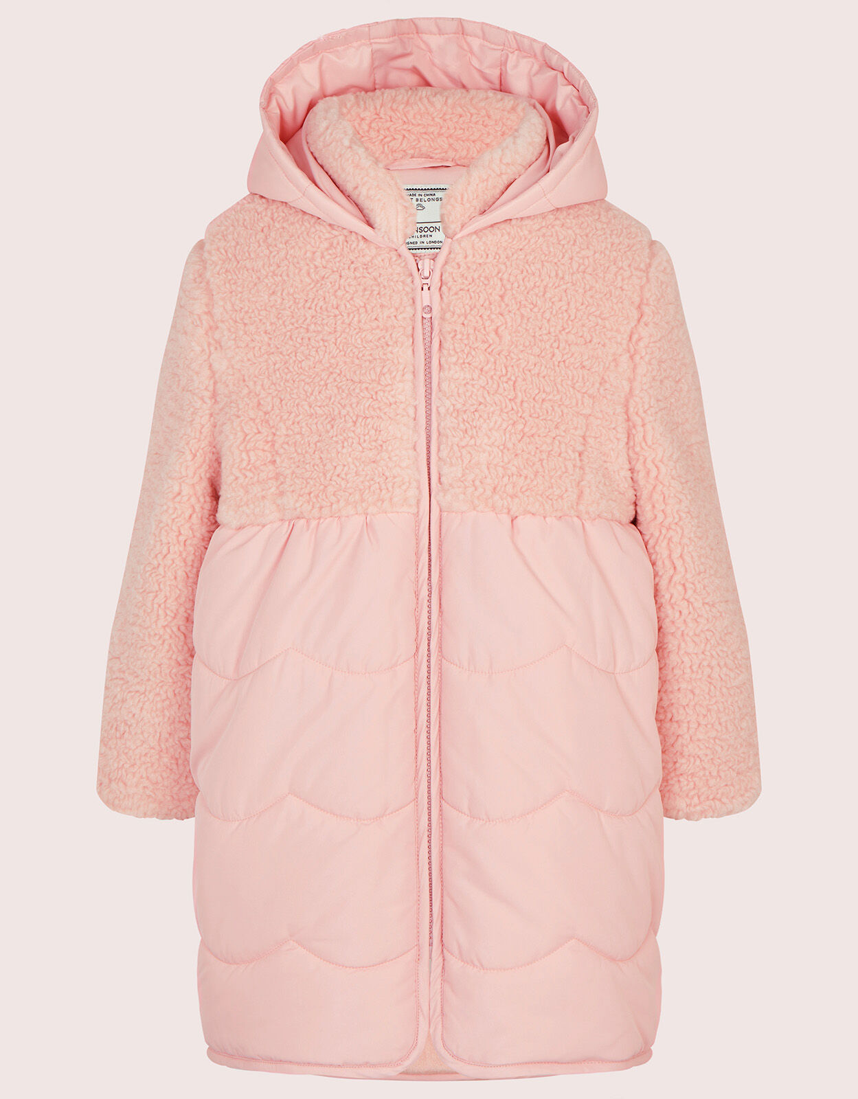 Borg coat pink sales