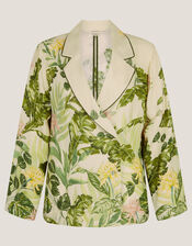 Fleur Floral Print Shacket, Cream (CREAM), large