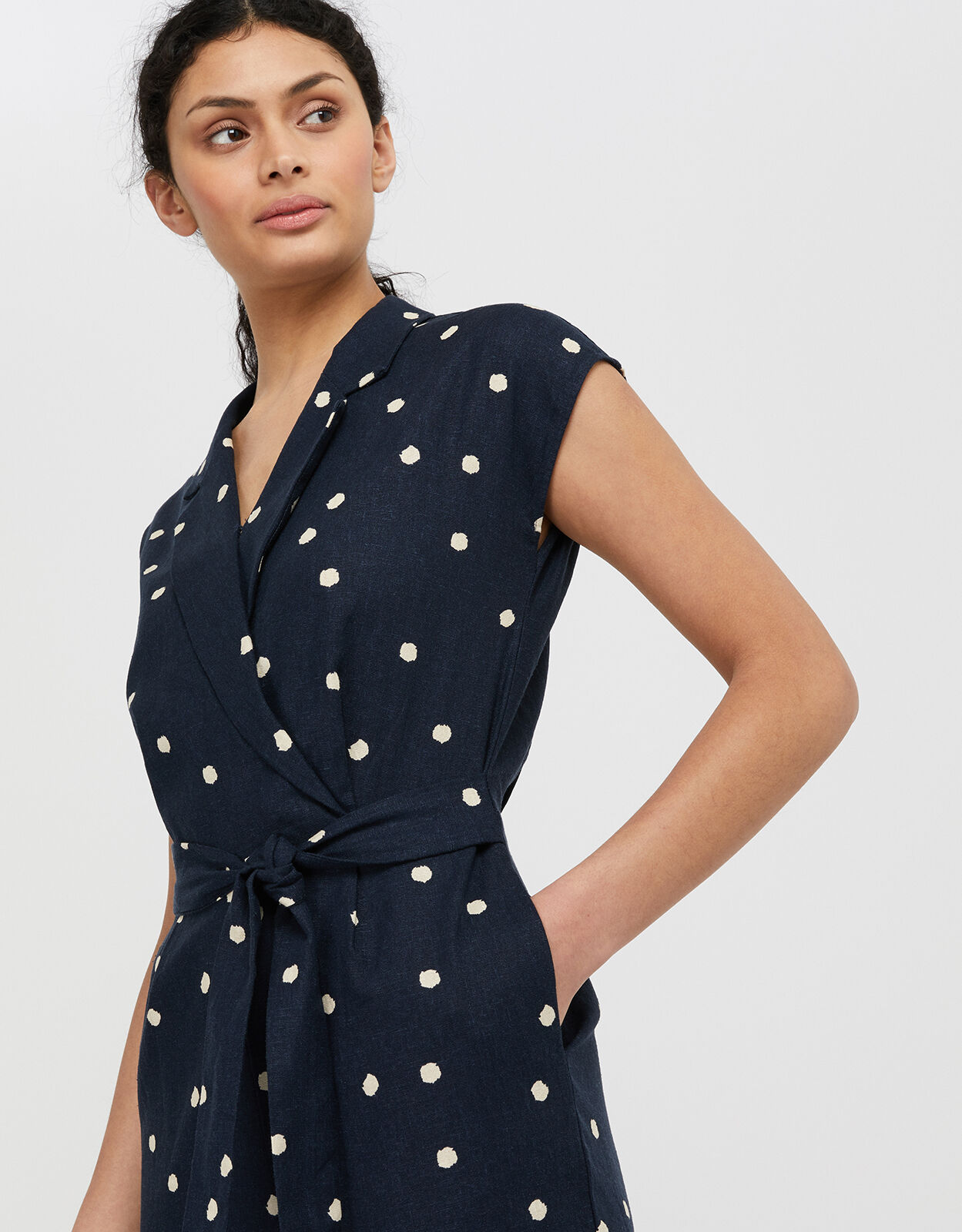 Monsoon linen jumpsuit hotsell