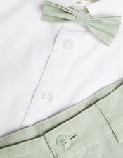 Smart Shorts Bowtie and Shirt Set, Green (GREEN), large
