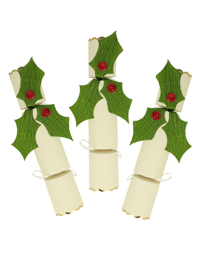 Meri Meri Holly Crackers 6 Pack, , large