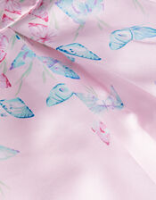 Flutter Butterfly Duchess Twill Dress, Pink (PINK), large