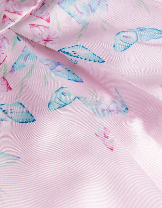 Flutter Butterfly Duchess Twill Dress, Pink (PINK), large