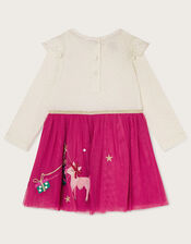 Baby Disco Christmas Dress, Ivory (IVORY), large