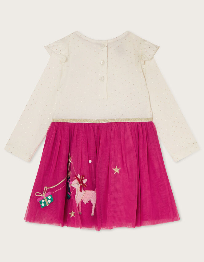 Baby Disco Christmas Dress, Ivory (IVORY), large