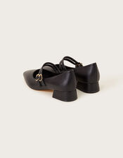 Double Strap Mary Jane Shoes, Black (BLACK), large