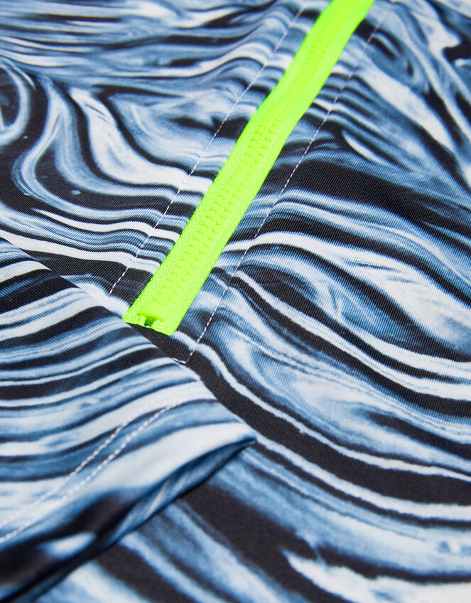 Ripple Swimsuit with UPF50+ Protection, Grey (GREY), large