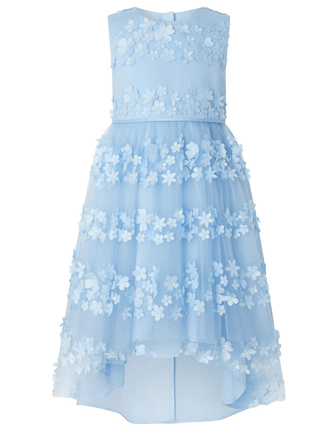 Pretty Petal High-Low Occasion Dress, Blue (BLUE), large