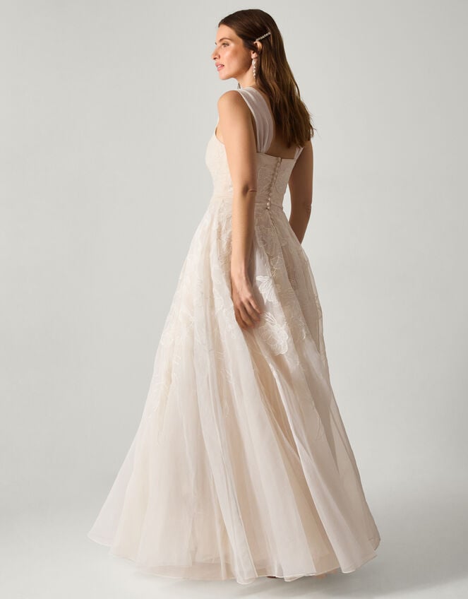 Rose Organza Maxi Wedding Dress, Ivory (IVORY), large