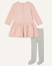 Baby Bunny Dress and Tights Set, Pink (PINK), large