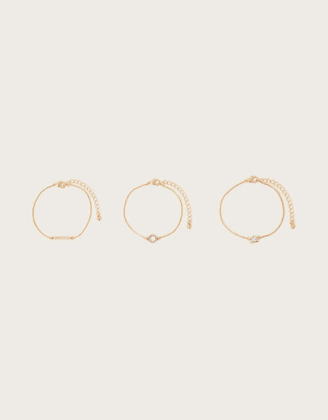 Embellished Bracelets Set of Three, , large