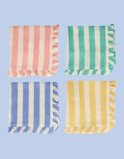 Meri Meri Stripe Ruffle Fabric Napkins 4 Pack, , large