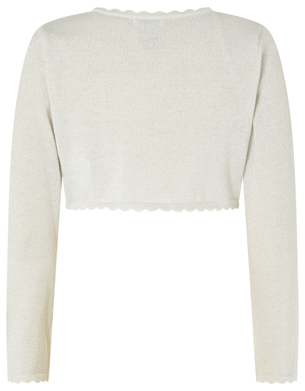 Silver cropped cardigan clearance