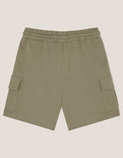 Jersey Cargo Shorts, Green (KHAKI), large