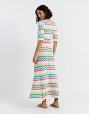 Chinti & Parker Chevron Stitch Maxi Dress, Multi (MULTI), large
