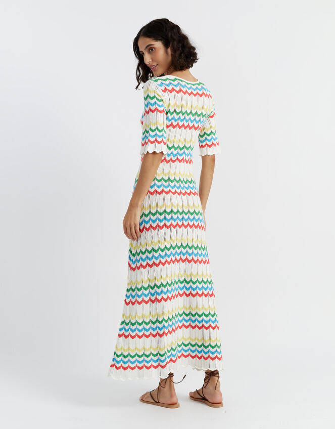 Chinti & Parker Chevron Stitch Maxi Dress, Multi (MULTI), large