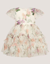 Baby Roma Floral Print Ruffle Party Dress , Multi (MULTI), large