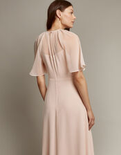 Mona Angel Sleeve Maxi Dress, Pink (BLUSH), large